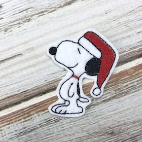 Christmas White Dog